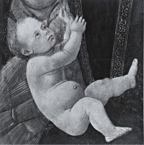 Anonimo — Maestro dell'Epifania di Fiesole - sec. XV - Gesù Bambino — particolare
